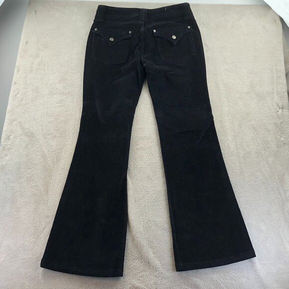 2 Steve & Barry's Classic Corduroy Womens Pants Size 10R Lot Of Two Black Flare - Picture 15 of 16
